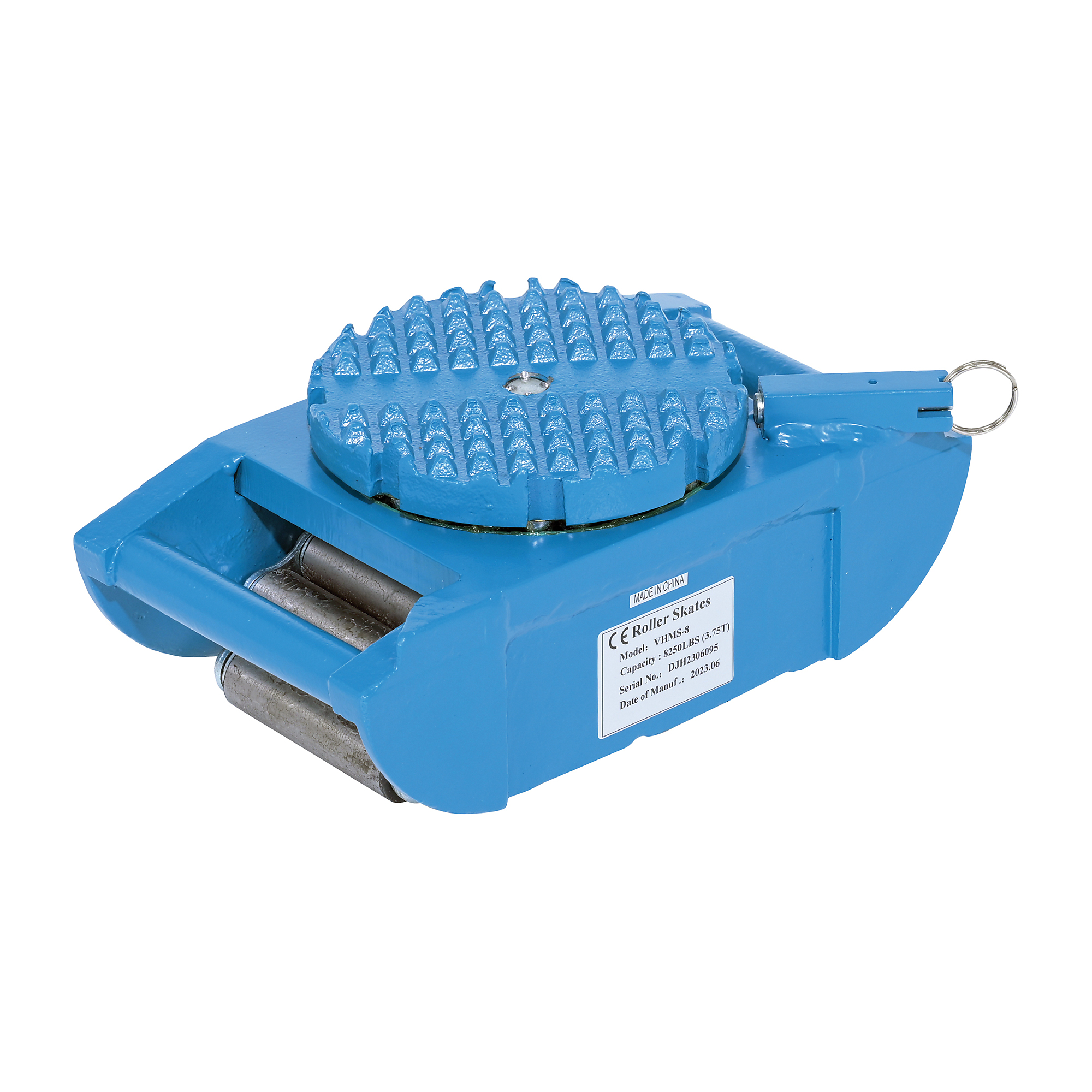 Vestil Steel Machine Roller - 10in. x 5.5in., 8250-Lb. Capacity, Swivel Tops, Model# VHMS-8